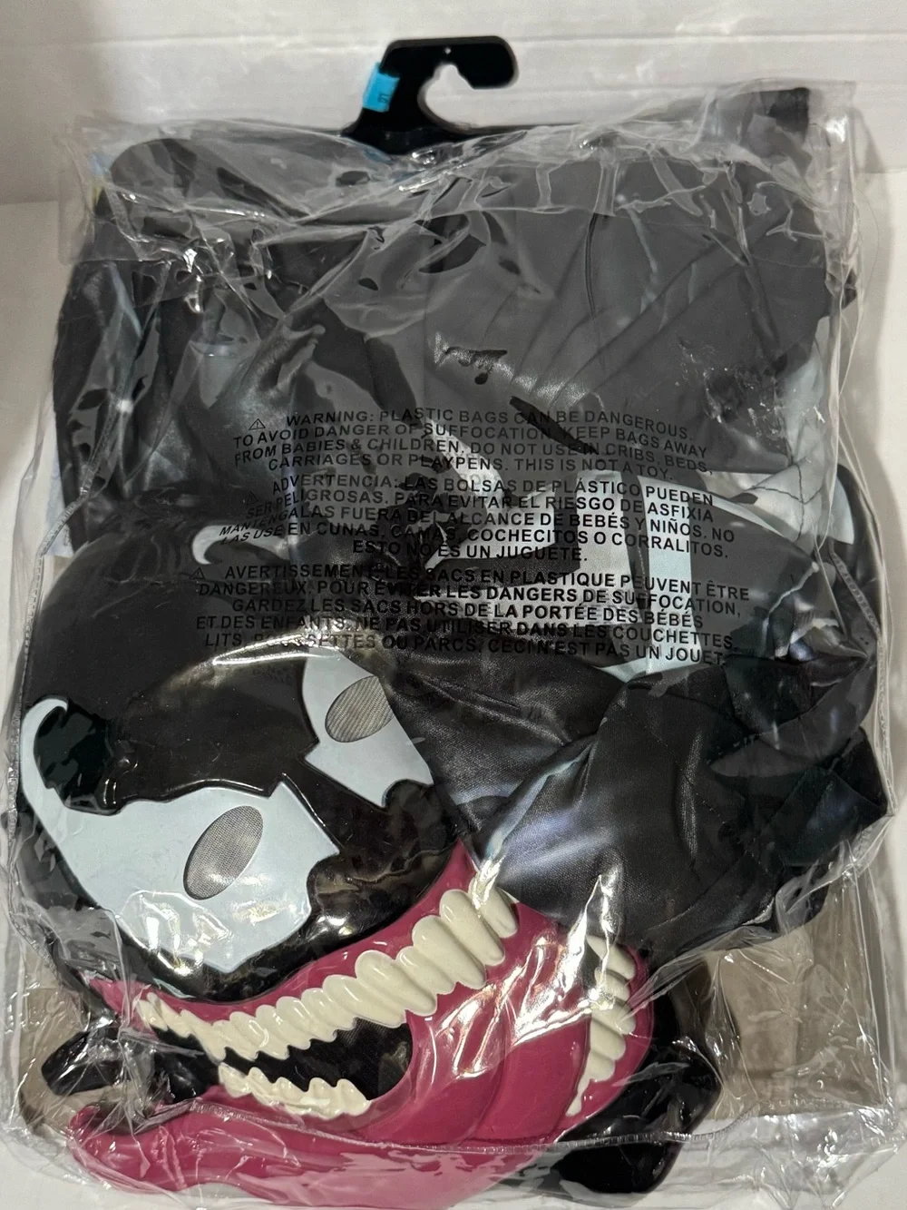 Marvel Venom Kids Black & White Muscle Jumpsuit with Mask